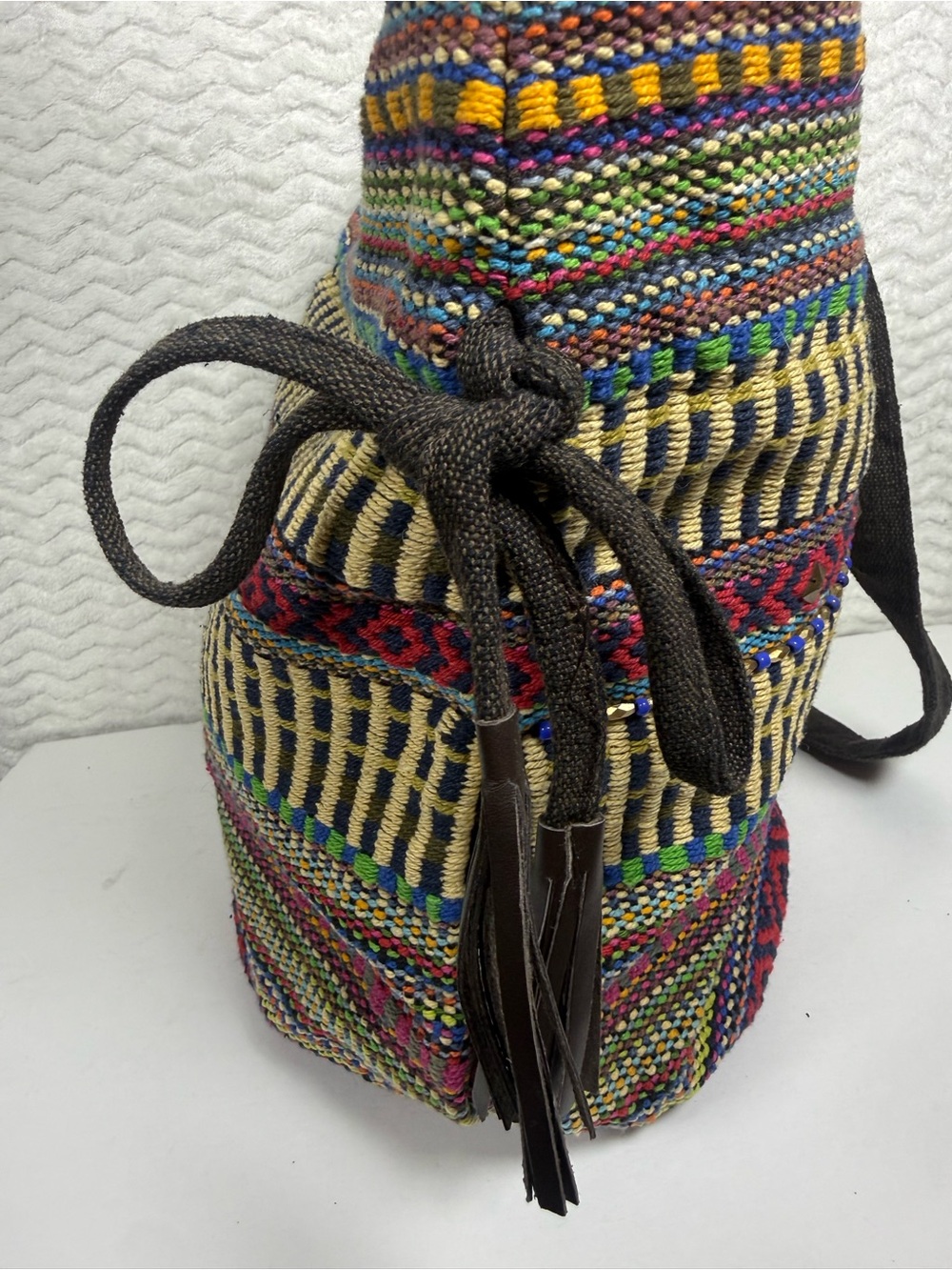 Boho Multi-Color Woven Crossbody Bag. Stunner π€© - Picture 5 of 10